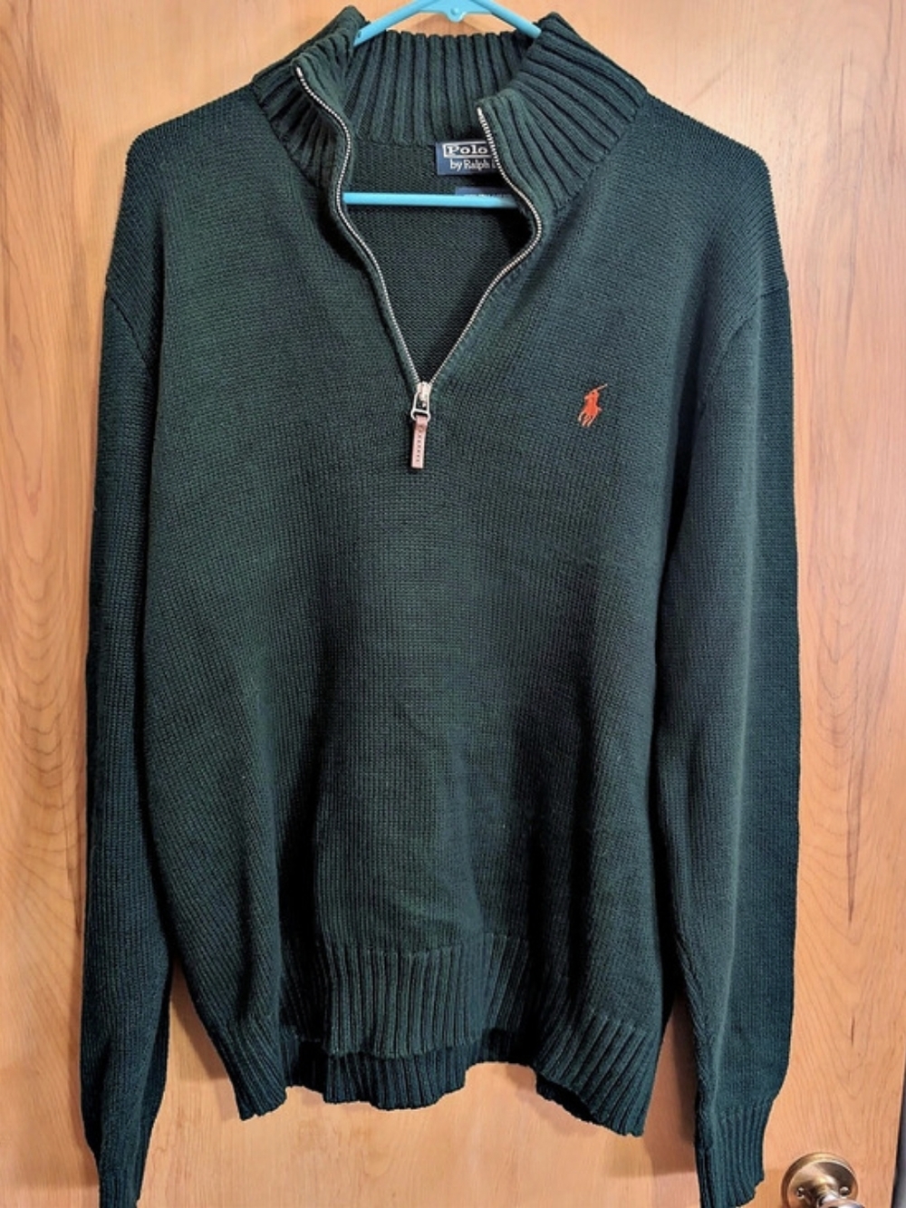 Polo by Ralph Lauren Pima Cotton Half-Zip Pullover Sweater Men's Large